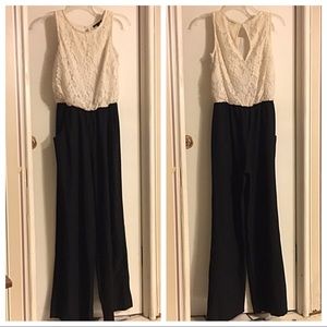 Lace and Black Jumpsuit